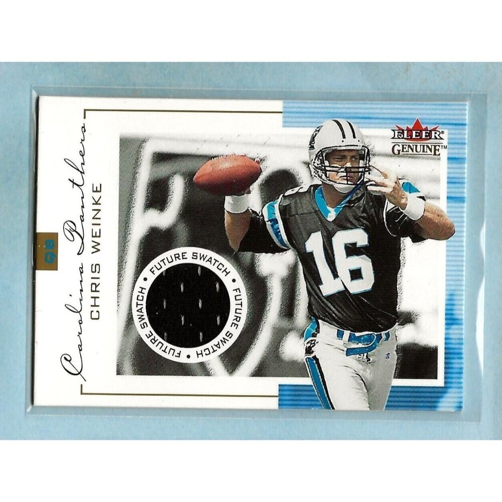 CHRIS WEINKE 2001 Fleer Genuine Future Swatch #676/1000 Florida State